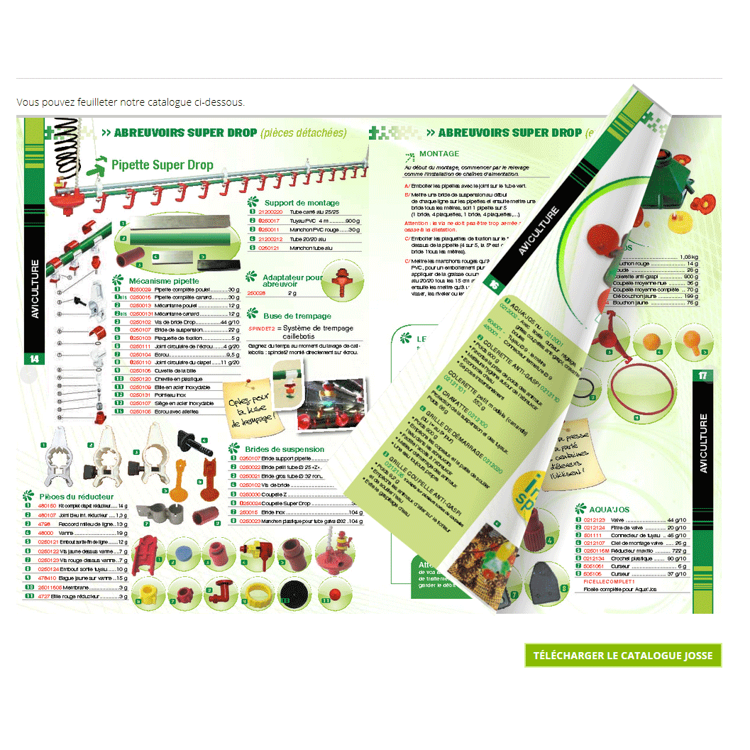 Catalogue interactif sur Josse, Agence Impulsion