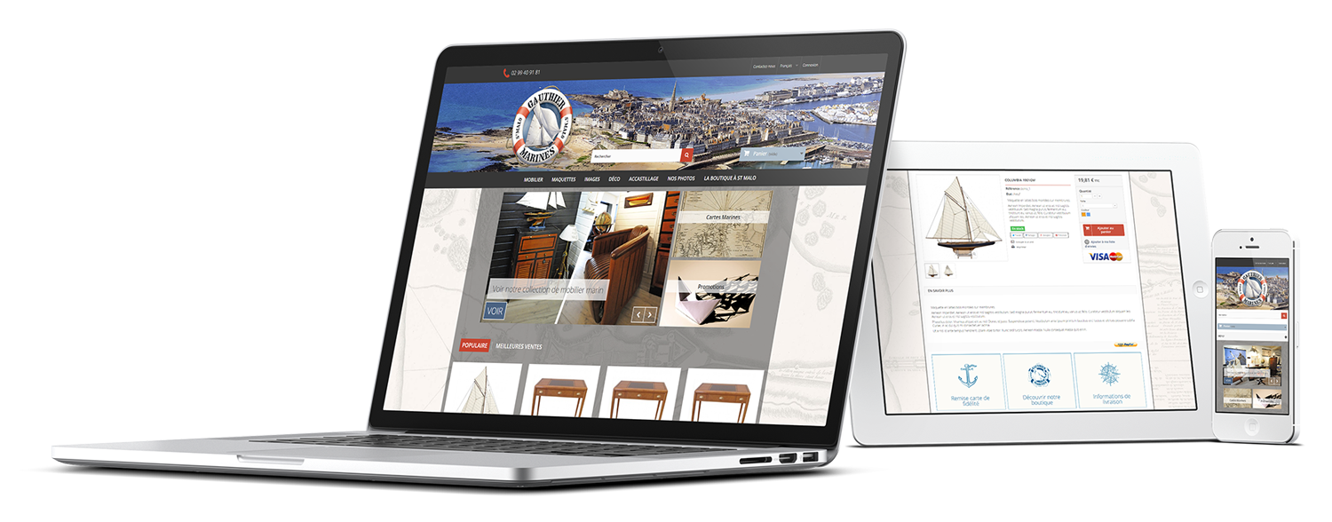 Site e-commerce Gauthier Marines, Agence Impulsion