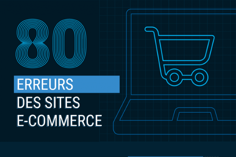 Infographie : liste des 80 erreurs commises sur les site e-commerce